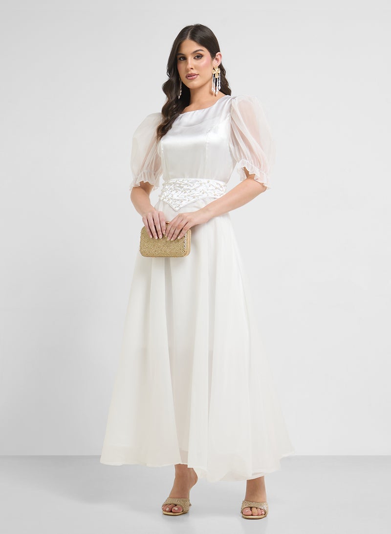 Khizana Puff Sleeve Dress  - Image 1