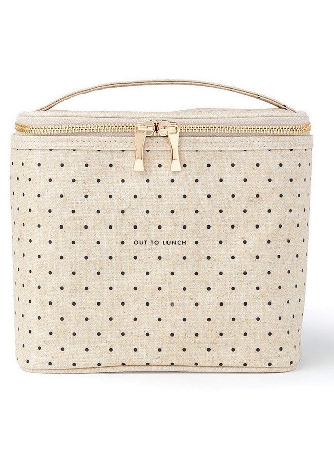 Kate Spade New York Kate Spade New York Insulated Lunch Tote, Cute Lunch Bag for Women, Compact 8 x 4.5 x 7.23" Size, Deco Dots (Out To Lunch)  - Image 1