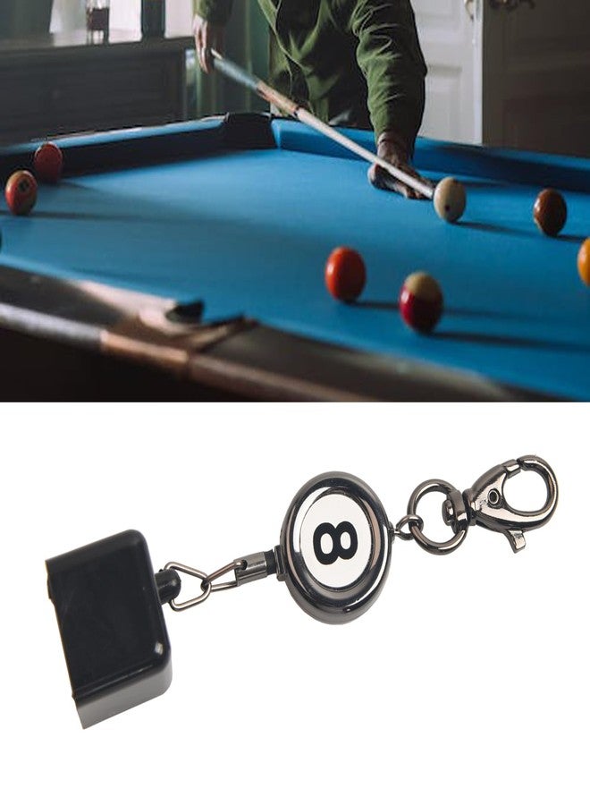 LAKE OF FIRE Billiard Chalk Holder，Pool Chalk Holder with Retractable Key Ring,Pool Table Accessories for Billiard Lovers(Square) - Image 5