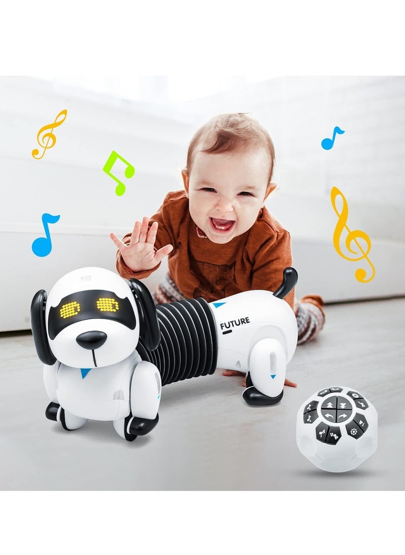 SYOSI - Robot Dog Remote Control Dachshund Dog Toy RC Interactive Smart Robotic Puppy Walking, Dancing, Following, Singing Programmable Electronic Pets with Sound, Gift for Boys Girls Above 3 - Image 1
