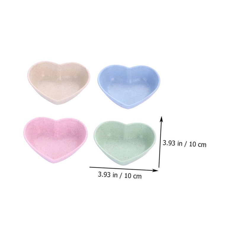12 Pcs Heart Shaped Unbreakable Dipping Bowls For Sauces Condiments Appetizers - Image 4