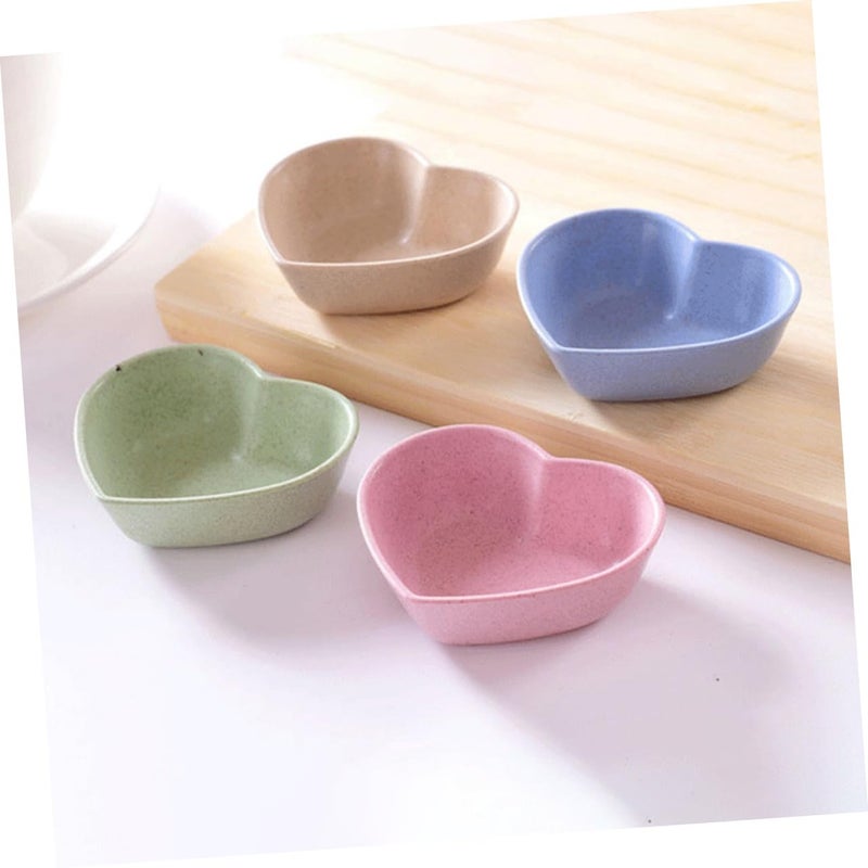 12 Pcs Heart Shaped Unbreakable Dipping Bowls For Sauces Condiments Appetizers - Image 5