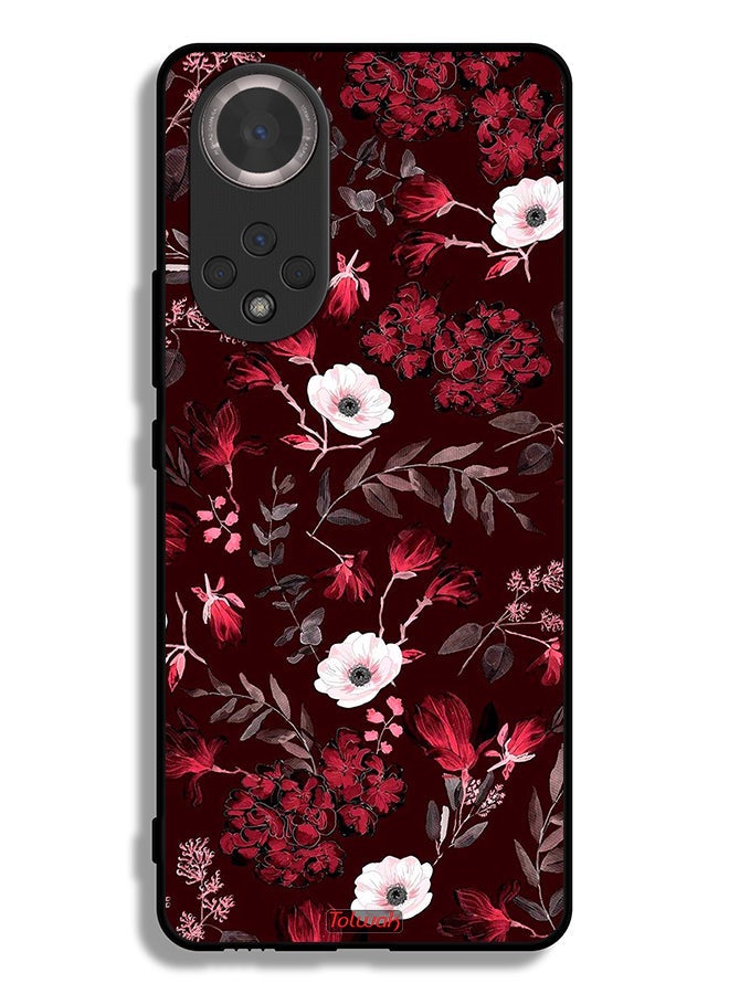 Tolwak Honor 50 Protective Case Cover Small Flowers And Tropical Leaves - Image 2