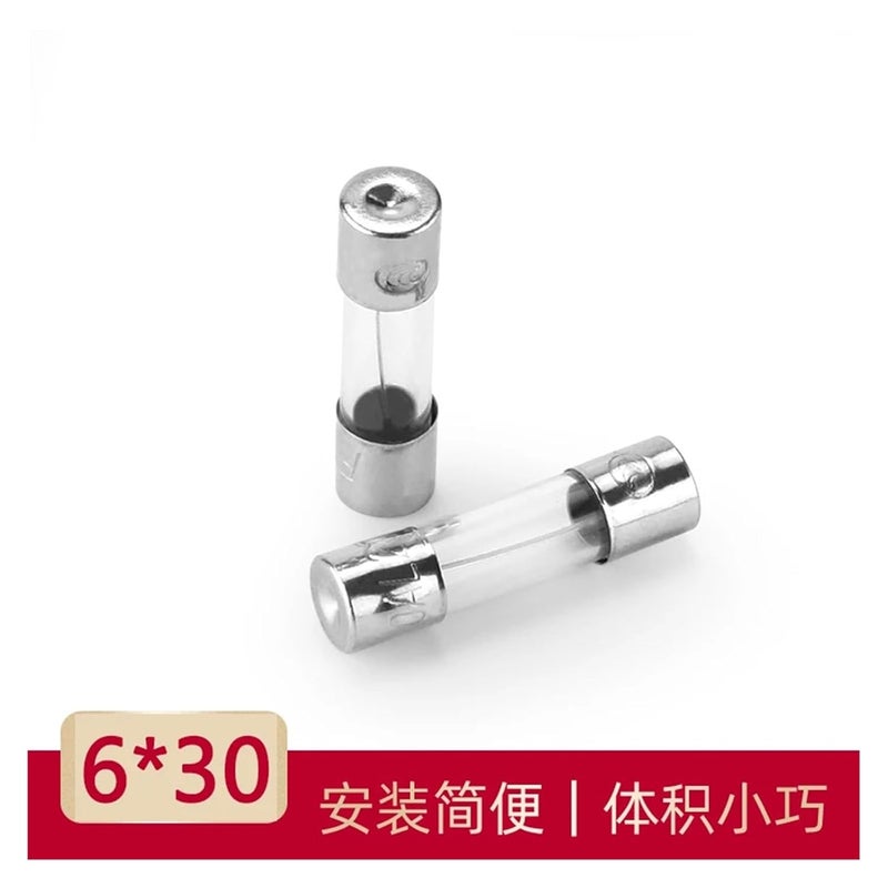 6x30mm 0.25A فتيل زجاجي سريع الانصهار 10 قطع 250V 5x20mm 6x30mm تشكيلة - Image 3