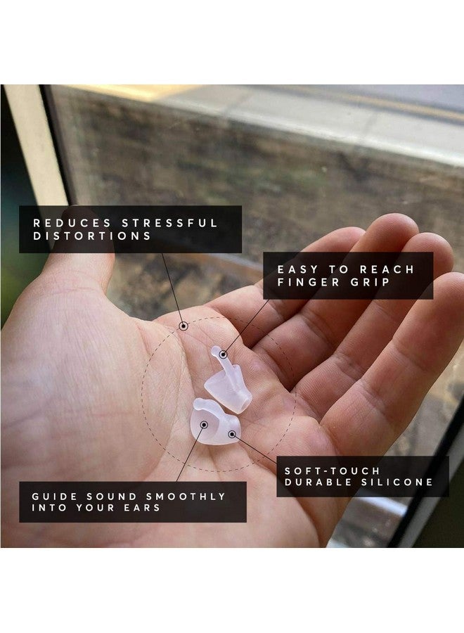 فلاير أوديو فلير كالمر - بديل لسدادات الأذن - يقلل من الضوضاء المزعجة دون حجب الصوت - سيليكون ناعم قابل لإعادة الاستخدام - شفاف - Image 4