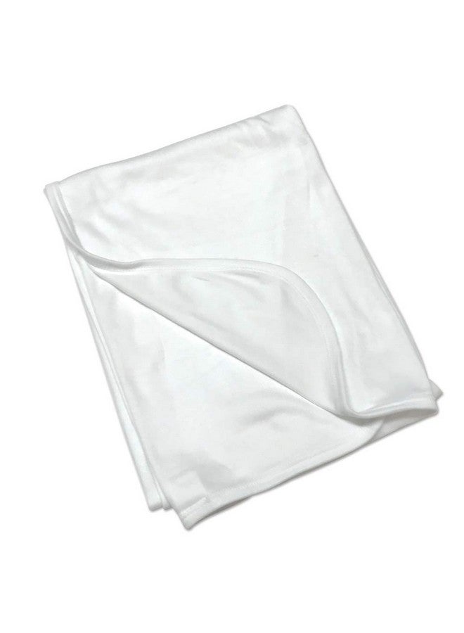 Laughing Giraffe Blank Baby Receiving Blanket (White)