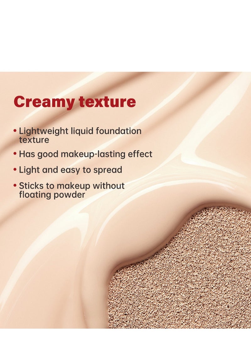 lakerain - Mask Fit Red Cushion Foundation | No.1 Choice for Glass skin, Long-Lasting, Lightweight, Buildable Coverage, Semi-Matte ( 24W Soft Beige  , 0.63 Fl Oz (Pack of 1)) - Image 1