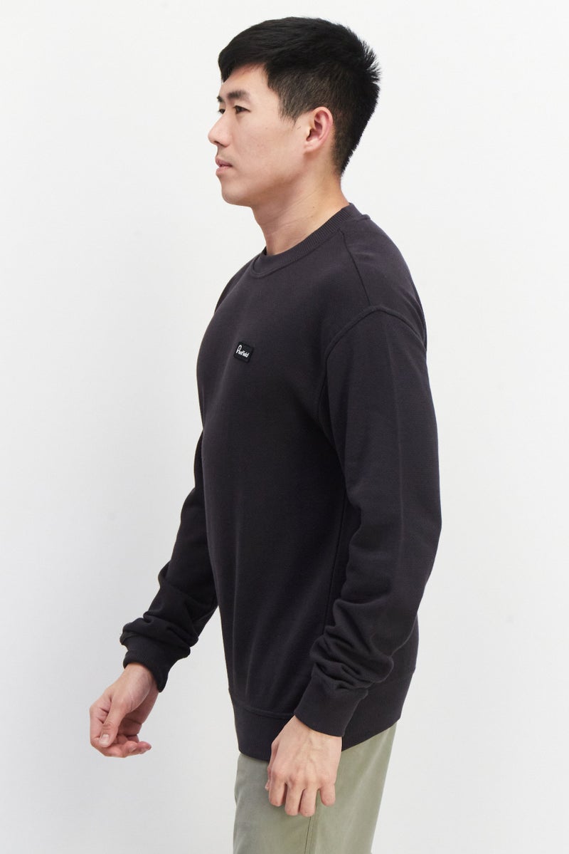 Penfield Men Crew Neck Long Sleeves Brand Logo Sweatshirt, Black - Image 4