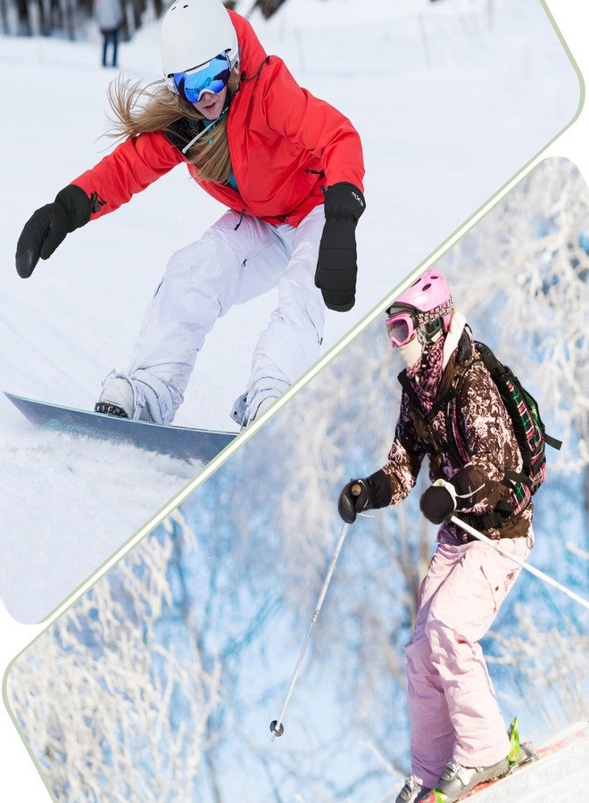 EXski Women Ski Mittens Waterproof Warm Touchscreen Snow Mitts for Extreme Cold Weather Snowboarding Skiing - Image 5