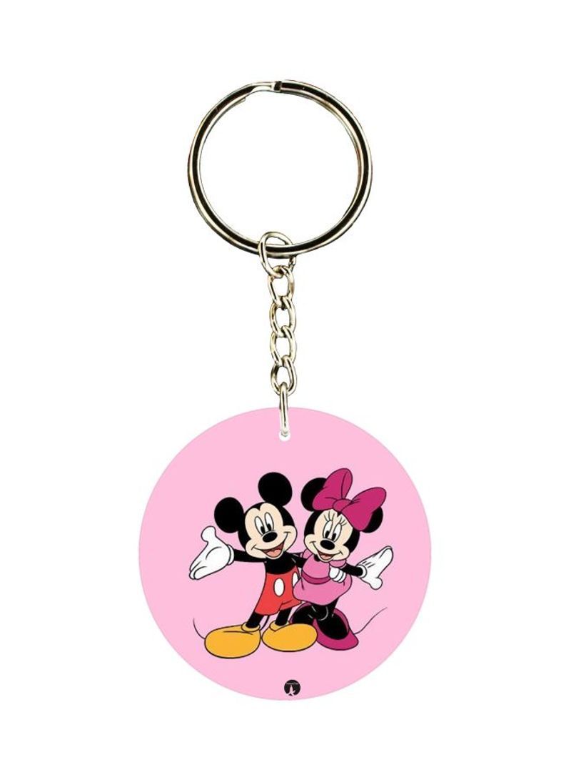 RKN Mickey Mouse Cartoon Printed Double Sided Keychain
