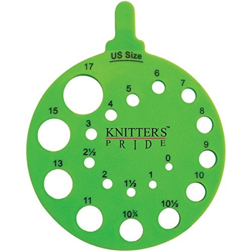 Knitter's Pride-Round Needle Gauge, Envy, US 0 to US 17 - Image 1
