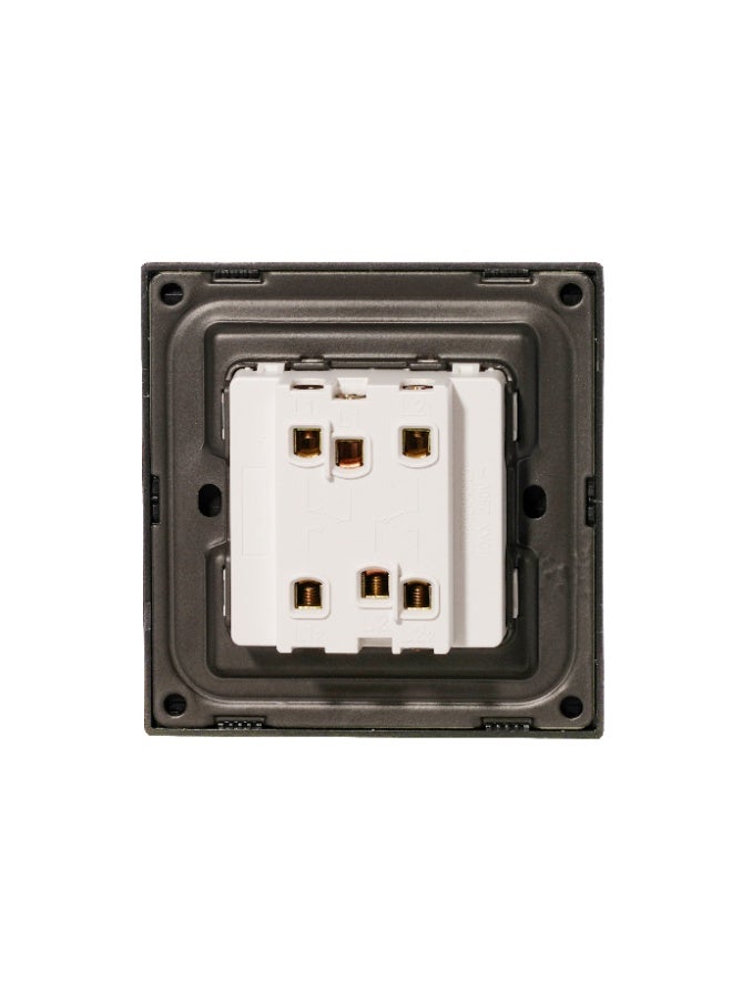 Donmarco 2 Gang 2 Way Switch – Ultra Thin Glass, Modern & Durable, Fire-Resistant Electric Switch, 15-Year Warranty, Wall Switch for Home and Office (Matt Grey) - Image 4
