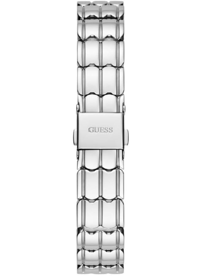 Guess Women's 30mm Watch - Two-Tone Bracelet White Dial Two-Tone Case - Image 3