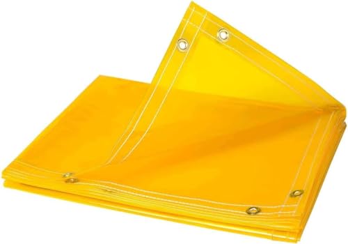 Tillman 601R68 6'X8' 14mil. Yellow Vinyl Welding Curtain w/Grommets all Around - Image 4