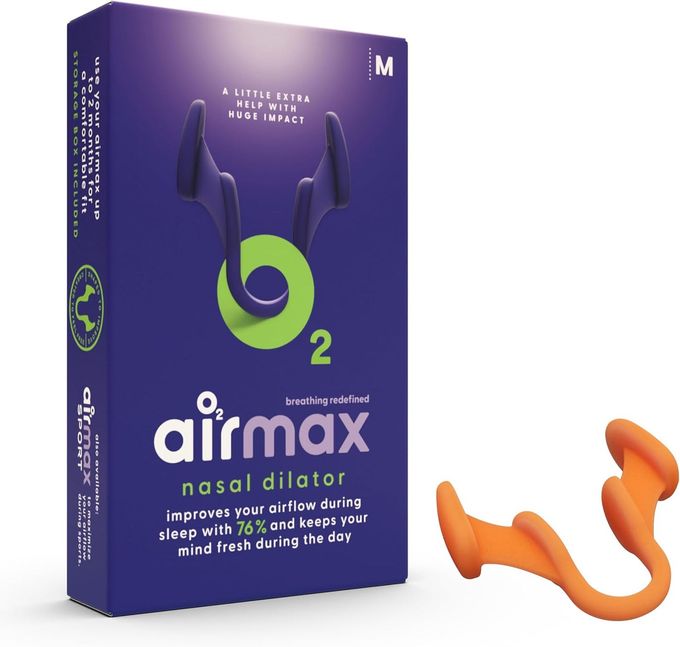 AIR MAX AIRMAX Nasal Dilator for Breathing 76% More Airflow Anti snoring Devices Nostril Opener Congestion Relief and snoring Solution 1x Medium Orange - Image 4