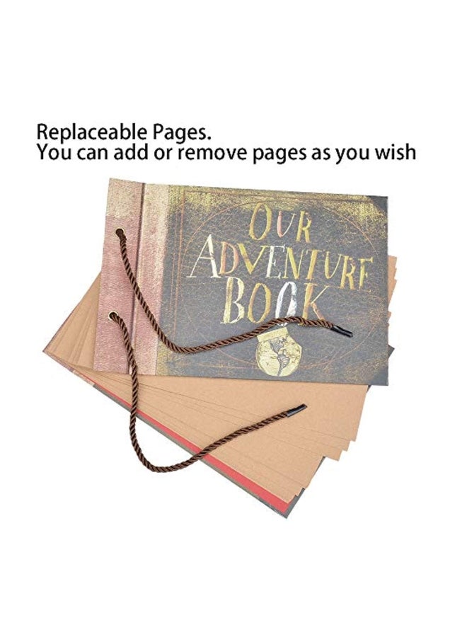 BBwill DIY Handmade Photo Album Scrapbook Green/Brown/Black - Image 3