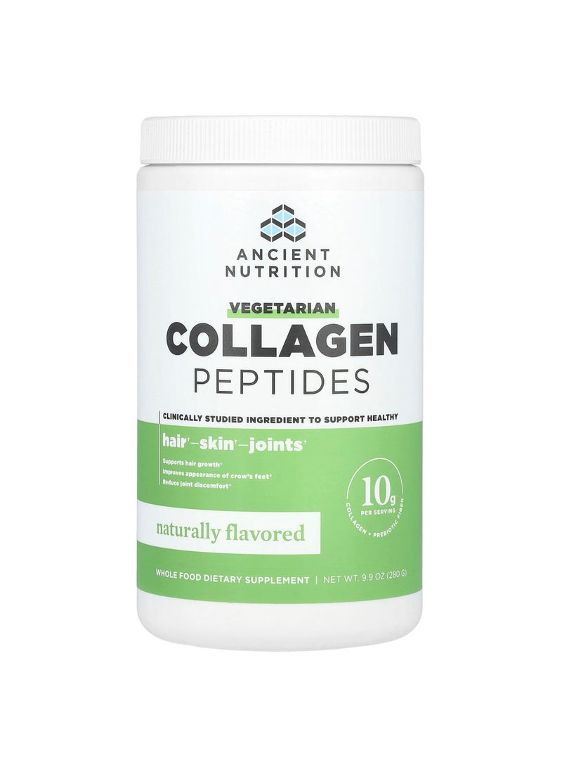 Ancient Nutrition Vegetarian Collagen Peptides, Naturally Flavored, 9.9 oz (280 g)