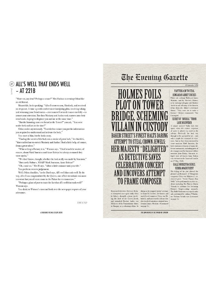 null - Sherlock Holmes Escape Book, A: The Adventure of the Tower of London - Image 1