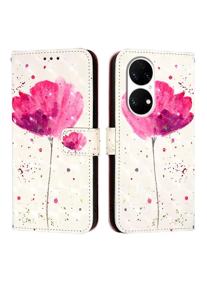 Zaboon Case For Huawei P50 Pro 3D Painting Horizontal Flip Leather Phone Case - Image 2