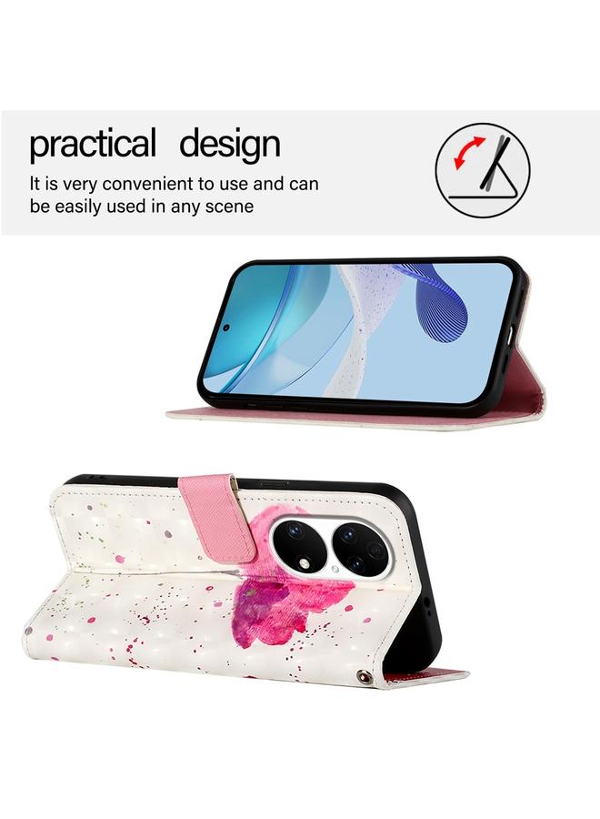 Zaboon Case For Huawei P50 Pro 3D Painting Horizontal Flip Leather Phone Case - Image 3