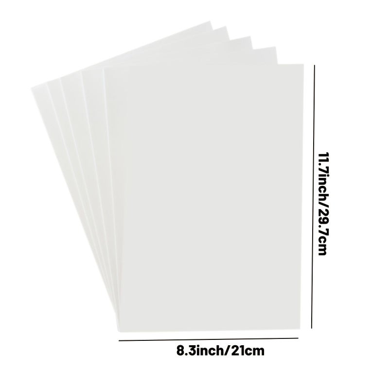 10 Sheets A4 Clear Inkjet Water Slide Decal Paper Premium Printable Transfer for Mugs Glasses - Image 2
