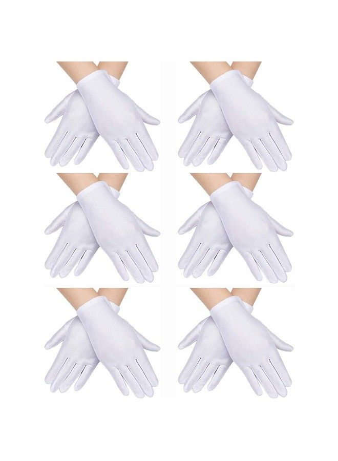 Yiphates 6 Pairs Kids Costume Gloves Cotton White Gloves For Kids Costume Pageant Stage Art Show Party Favors - Image 1