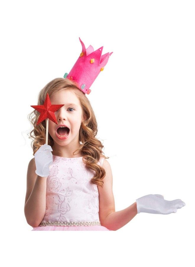 Yiphates 6 Pairs Kids Costume Gloves Cotton White Gloves For Kids Costume Pageant Stage Art Show Party Favors - Image 3