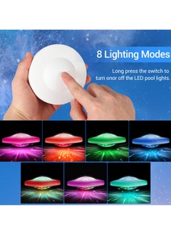 CMGTYYD saucer Floating Pool Lights,Floating Light Pool Decor Waterproof,Upper Lower Color Changing 7 lighting Dynamic Effects Water Illumination for Gathering,Birthday,Party,swimming pools  - Image 4
