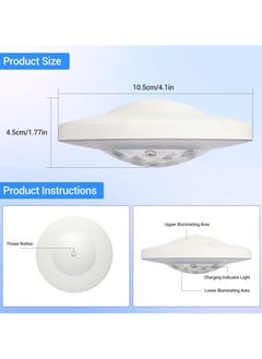 CMGTYYD saucer Floating Pool Lights,Floating Light Pool Decor Waterproof,Upper Lower Color Changing 7 lighting Dynamic Effects Water Illumination for Gathering,Birthday,Party,swimming pools  - Image 5