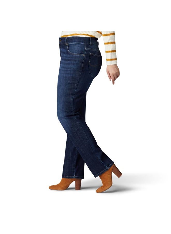 LEE Women's Plus Size Relaxed Fit Straight Leg Jean, Bewitched, 22W Long - Image 2