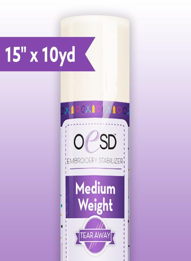 OESD Medium Weight Tear Away Embroidery Stabilizer 15" x 10 Yd Roll - Image 2