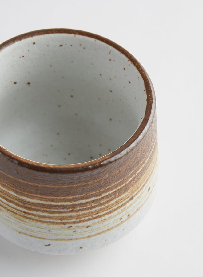 Special Brown Ceramic Coffee Mug – 8.2 x 8.2 x 6.8 cm – Stylish  Durable for Hot Beverages Brown 8.2 x 8.2 x 6.8cm - Image 3