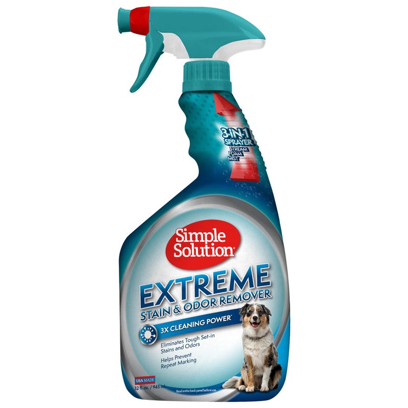 Simple Solution Extreme Dog Stain Odour Remover, 32 Oz, White - Image 1