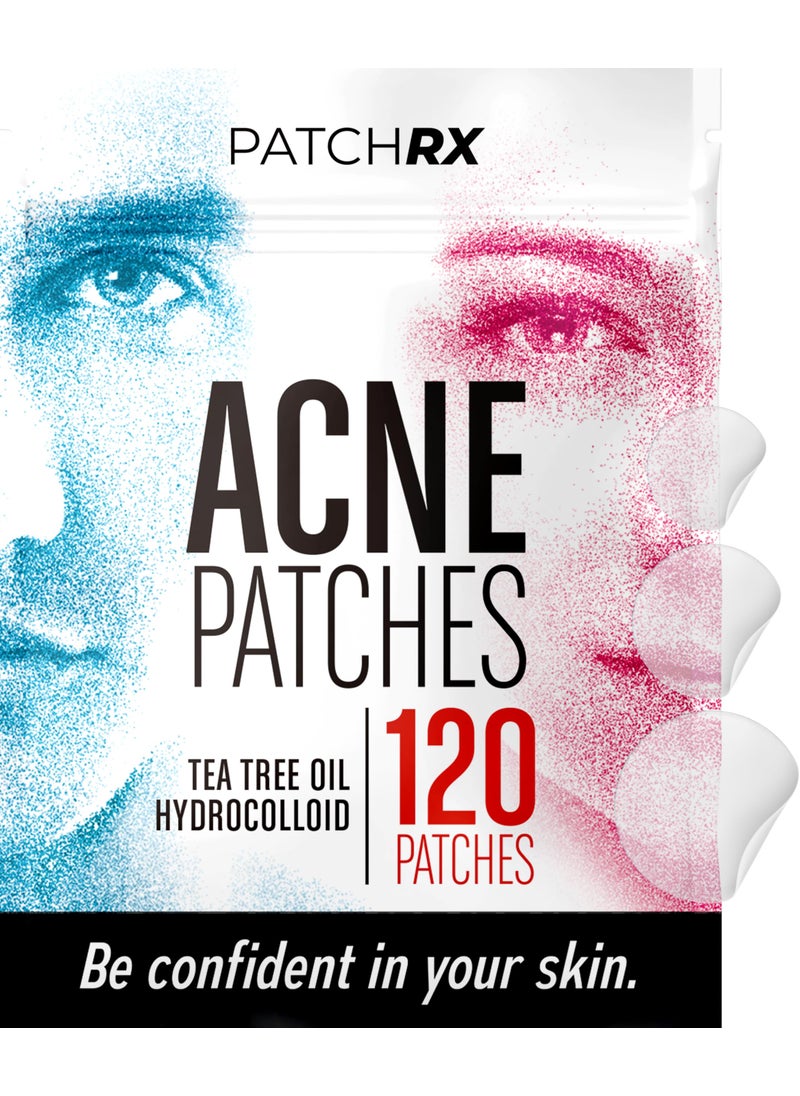 BASIC CONCEPTS Pimple Patches for Face 120 Pack Hydrocolloid Patch with Tea Tree Oil  Pimple Patch Zit Patch and Pimple Stickers  Hydrocolloid Acne Patches for Face  Zit Patches Blemish Patches 