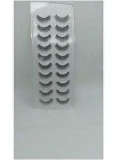 Generic 7-Pack 3D Fake Eyelashes - Style 24 | Full Volume, Fluffy & Reusable for Stunning Eye Looks  - Image 1