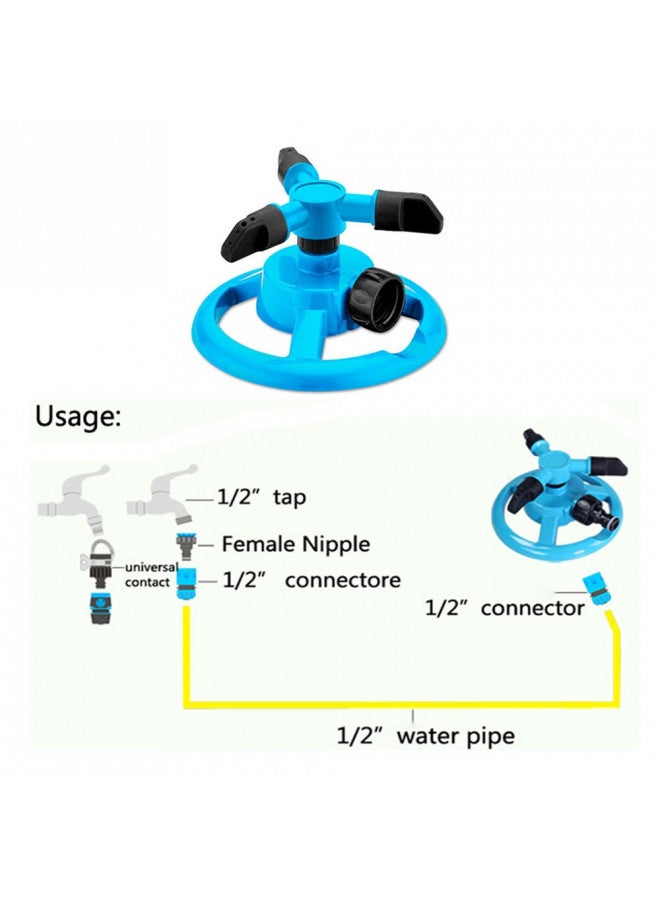 Kadaon Lawn Sprinkler Automatic Garden Water Sprinklers Lawn Irrigation System Large Area Coverage Rotation 360 Degree - Image 3