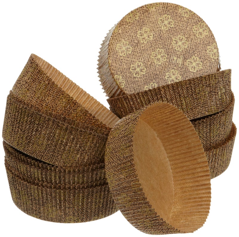 طقم أكواب خبز بطبعة زهور مكون من 25 قطعة