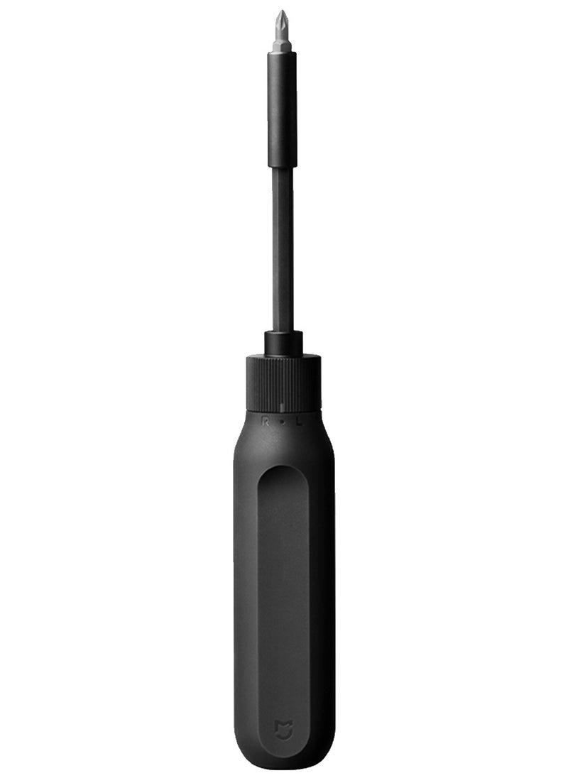 Xiaomi - Mijia 16 In 1 Ratchet Screwdriver Set,with Extension Pole 8 Screw Bits Precision Portable Household Double Head Drill Repair Multifunctional Manual Screw Driver for Mobile Phone Computer Maintenance-MJJLLSD002QW Black - Image 1