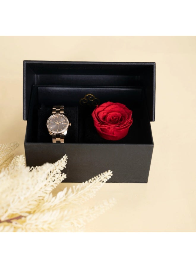 LIGANT Luxury Women's Stainless Steel Watch in Gold - Elegant Modern Design - Rust Resistant Wristwatch for Events & Daily Wear - Image 4