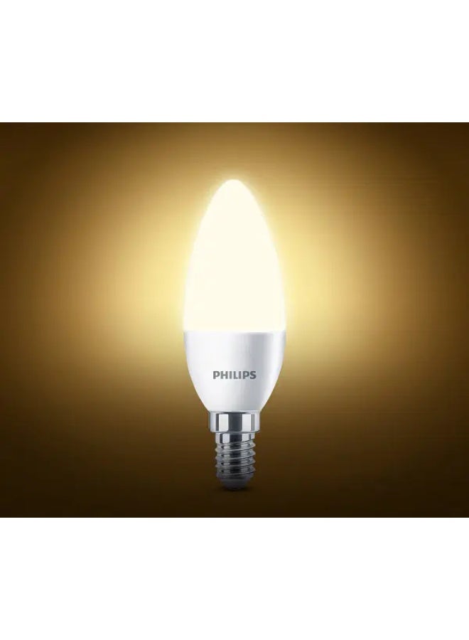 Philips (SET OF 12 LAMPS) Philips LED candle bulb provide a soft, diffuse light effect and an exceptionally long life. With a pure and elegant design, this light bulb is the perfect match for chandelier fixtures with small (E14) fitting   4W-E14-CCT 2700K - Image 2