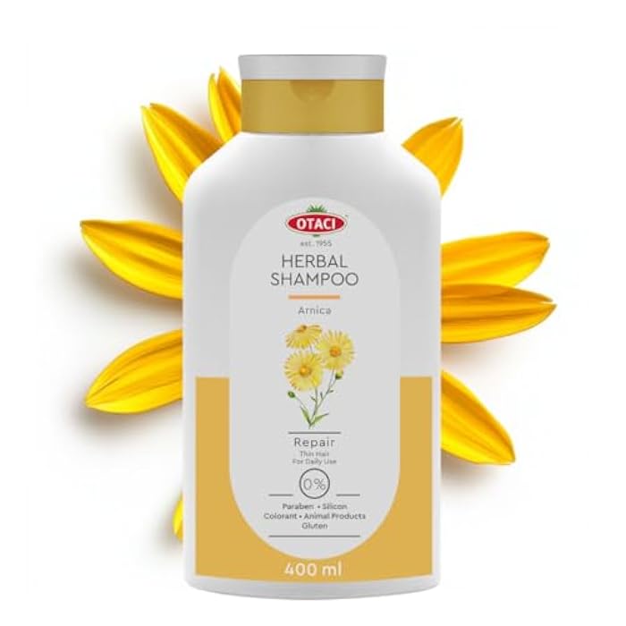 OTACI Herbal Strengthening and Volumizing Shampoo with Arnica, Everyday Use For Weak, Fine, and Flat Hair, Horsetail, Ginseng, Provitamin B5, No Paraben, No Silicon, No Alcohol 13.5 Fl Oz - Image 1