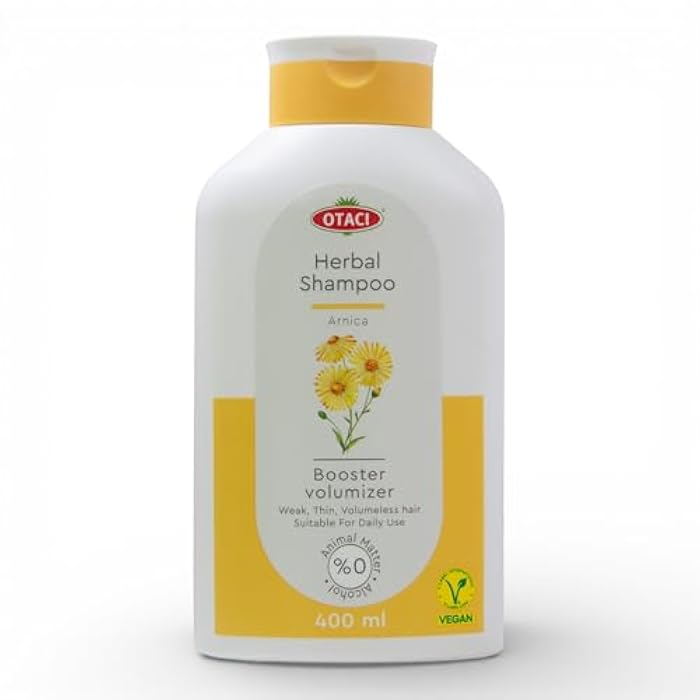 OTACI Herbal Strengthening and Volumizing Shampoo with Arnica, Everyday Use For Weak, Fine, and Flat Hair, Horsetail, Ginseng, Provitamin B5, No Paraben, No Silicon, No Alcohol 13.5 Fl Oz - Image 2