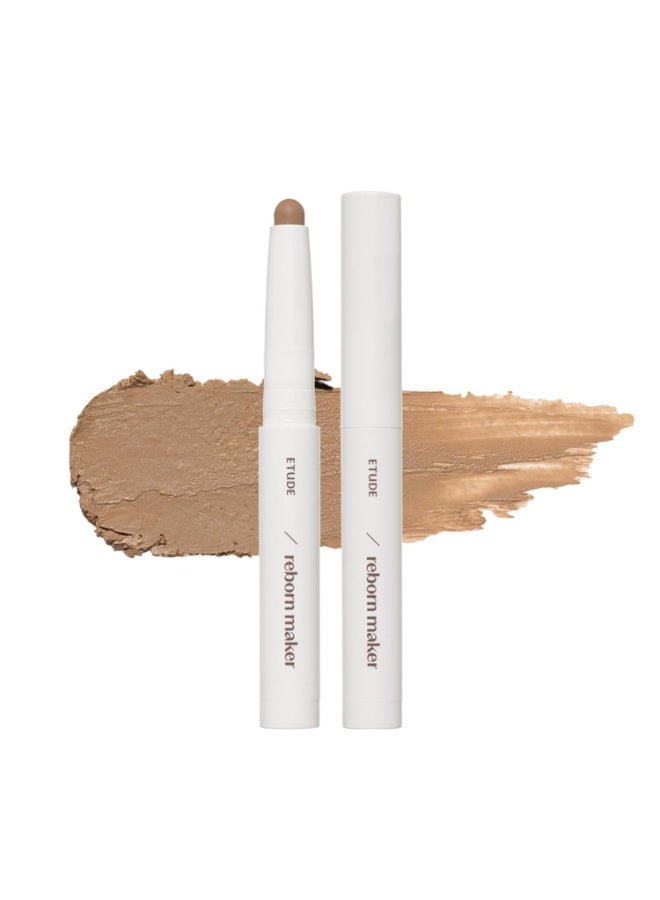 ETUDE Reborn Maker Contour Stick #Cool Shading | Naturally Sculpt & Define | Creamy Formula for Seamless Blending | Multi-purpose Contour Stick for a Flawless Look | K-Beauty