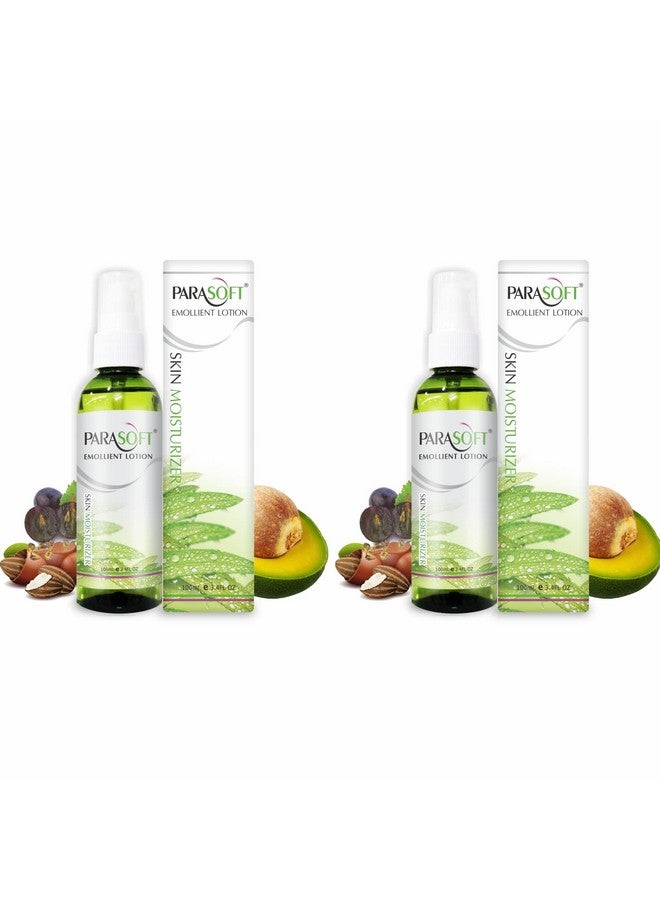 Parasoft Body & Face Emollient Lotion With Goodness Of Aloe Vera Nourishing Protecting Soothing Hydrating Lotion For Dry & Sensitive Skin For Men & Women - 100Ml Pack Of 2 - Image 1