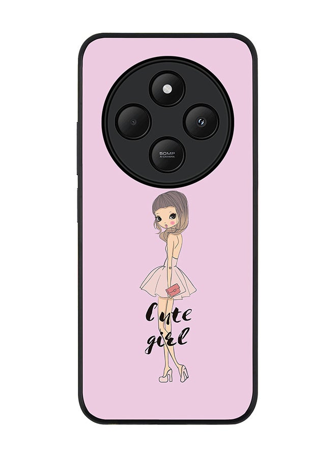 Stylizedd For Xiaomi Redmi 14C / 14R Case,Slim fit Camera Protection, Shockproof Thin Phone cover - Coy Cute Girl - Image 1