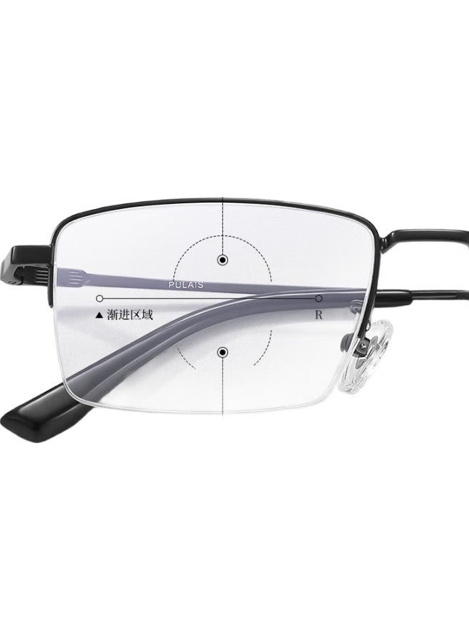 pulais Reading Glasses For Men And Women, Imported Anti-Blue Light Auto-Focus Reading Glasses 11172, Bifocal 100 Degrees - Image 2