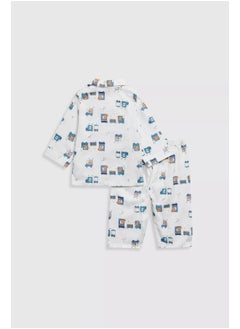 mothercare Animal Transport Woven Baby Pyjamas  - Image 1