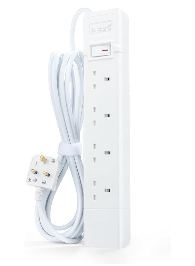 alfanar 13A Cord Extension 4 Sockets 5 Meters with Overload protection for more safety - Image 2