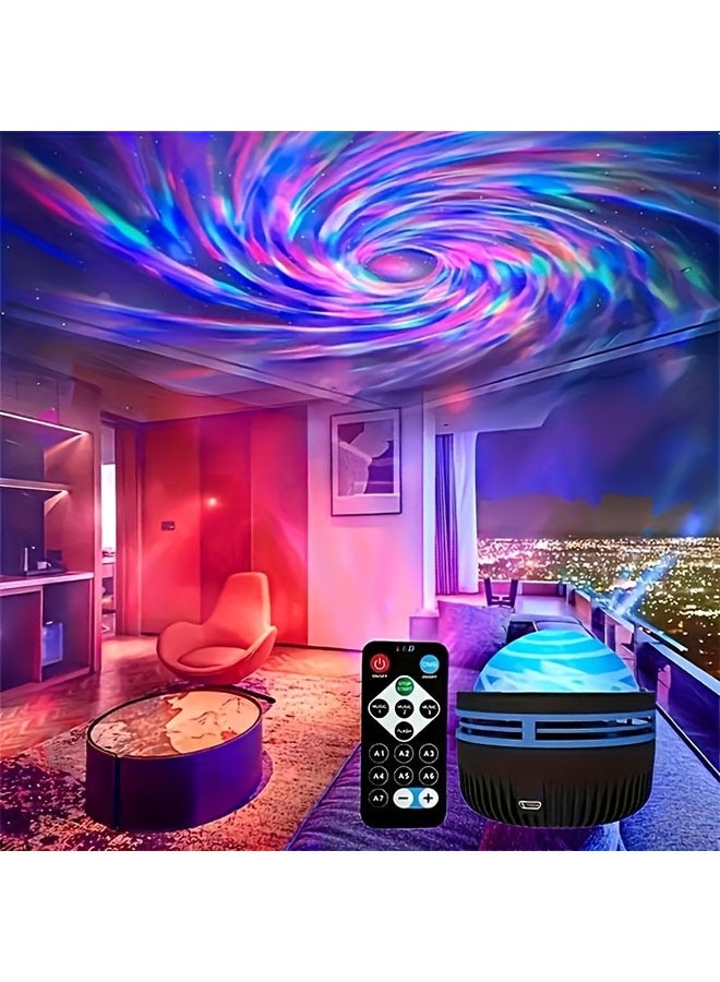 HOMESTAR [Aurora Projector] 7 Lighting Effects Aurora Borealis Starry Sky Projector | LED Star Projector Night Light with Remote, Galaxy Star Projector - Bedroom Night Light Projector for Camping, Holiday Party, Wedding Decoration, Home Decoration, Mother's Day Gift - Image 2