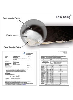 Easy-Going Easy-Going Reversible Couch Cover for 3 Cushion Couch Sofa Cover for Dogs Water Resistant Furniture Protector Cover with Foam Sticks Elastic Straps for Pet Cat (Sofa, Chocolate/Beige)  - Image 5